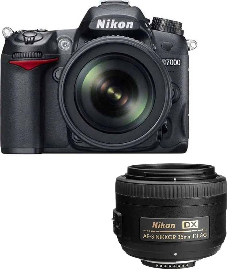 Nikon D7000 with 18-105mm + 35 mm Lens - Price in India (May 2026