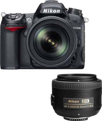 Nikon D7000 with 18-105mm + 35 mm Lens