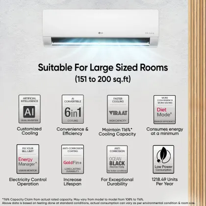 LG US-Q24ENXE 2 Ton 3 Star 2025 Inverter Split AC