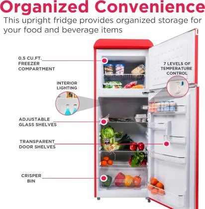 Frigidaire EFR756 7.5 Cu Ft Double Door Refrigerator