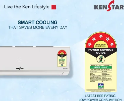 Kenstar 155IPG26WKS 1.5 Ton 5 Star 2026 Inverter Split AC