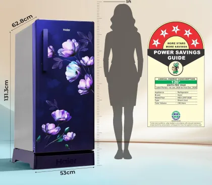 Haier HED-205TMIBA-N 190 L 5 Star Single Door Refrigerator