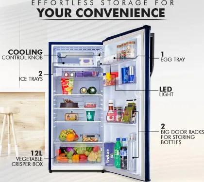 MarQ By Flipkart 180BD3MQ24-NB 183 L 2 Star Single Door Refrigerator