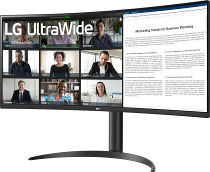 LG UltraWide 34WR55QK-B 34 inch WQHD Curved Monitor