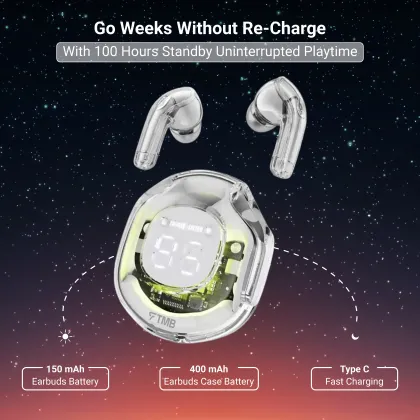 TMB Crystal Pro True Wireless Earbuds