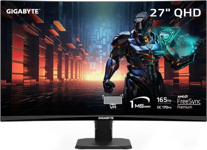 Gigabyte GS27QC 27 inch Quad HD Curved Gaming Monitor