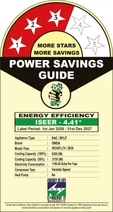 Onida IR243FLCV 2 Ton 3 Star 2026 Inverter Split AC