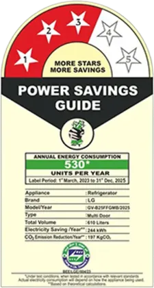 LG GV-B25FFGMB 610 L French Door Refrigerator