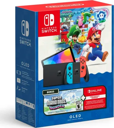 Nintendo Switch OLED – Super Mario Bros Wonder Bundle