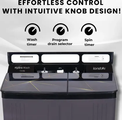Ionstar GLOW75DLXGBS 7.5 Kg Semi Automatic Washing Machine