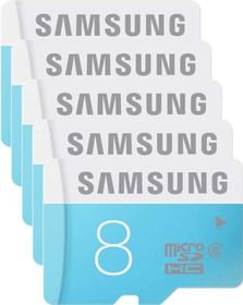 Samsung MicroSD Card 8GB Class 6 (Pack of 5)