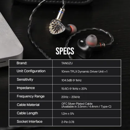 Linsoul TANGZU YuXuanJi Wired Earphones