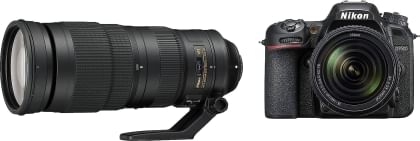 Nikon D7500 21MP DSLR Camera with Nikkor AF-S DX 18-140mm F/3.5-5.6G ED VR Lens & Nikkor AF-S 200-500mm F/5.6E ED VR Lens
