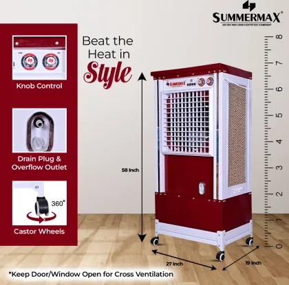 Summermax Glass 90 L Desert Air Cooler