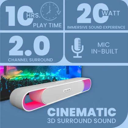 Cellecor CLB30 BEATZ 20W Bluetooth Soundbar
