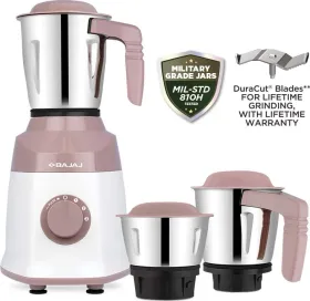 Bajaj Military Series Duetto 500W Lilac Mixer Grinder (3 Jars)