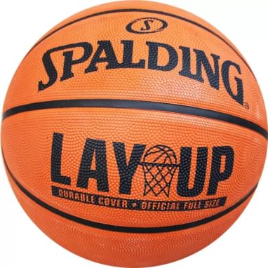 SPALDING Lay Up Basketball - Size: 7 (Pack of 1, Black, Orange) | Smartprix