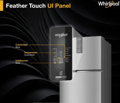 Whirlpool IF INV CNV 515 Alpha Steel-Y 467 L 2 Star Double Door Refrigerator