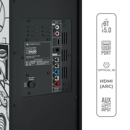 Zebronics Juke Bar 9400 Pro (Designed by Santanu Hazarika) 525W Soundbar