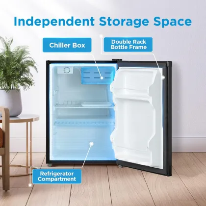 Midea WHS-87LB1 2.4 Cu Ft Single Door Mini Refrigerator