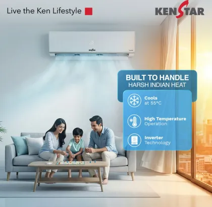 Kenstar 155IPG26WKS 1.5 Ton 5 Star 2026 Inverter Split AC
