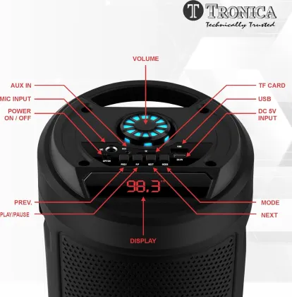 Tronica Cyclone 40W Bluetooth Speaker