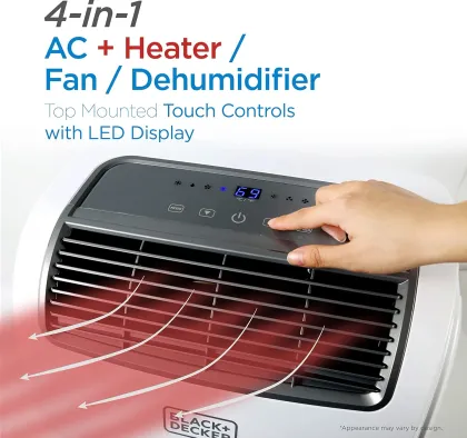 BLACK+DECKER BPACT12HWT 12000 BTU 115V Portable AC