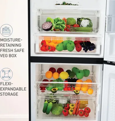 Panasonic NR-BK418BGMN 357 L 2 Star Double Door Refrigerator