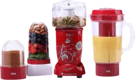 Wonderchef Nutri-Blend Bolt 600W Juicer Mixer Grinder (4 Jars)