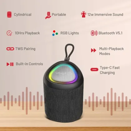 pTron Fusion Mount V2 12W Bluetooth Speaker