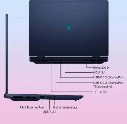 Dell Alienware 16X Aurora Gaming AI Laptop (Intel Core Ultra 9 275HX/ 64GB/ 2TB SSD/ Win 11/ 8GB RTX 5070)