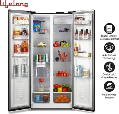 Lifelong LLSBSR505BG 505 L Side by Side Refrigerator