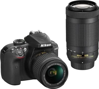 Nikon D3400 DSLR Camera (18-55mm & 70-300mm)