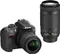 Nikon D3400 DSLR Camera (18-55mm & 70-300mm)