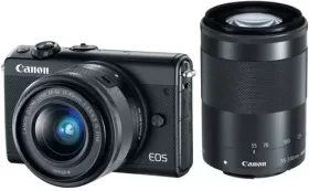 Canon M100 Mirrorless Camera (EF-M15-45mm + EF-M55-200mm)