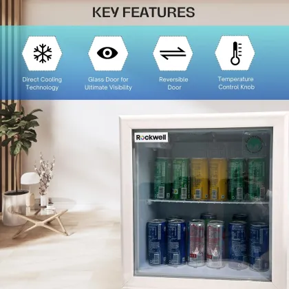 Rockwell MB49G 47 L Single Glass Door Visi Cooler