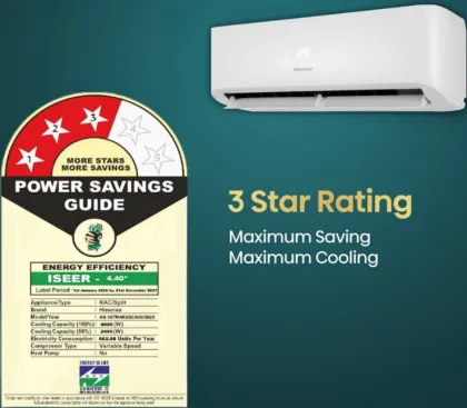 Hisense AS-18TR4RXSCA00 1.5 Ton 3 Star 2026 Inverter Split AC