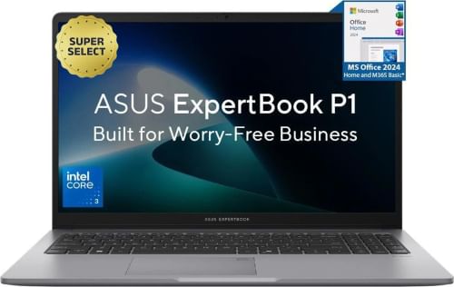 Asus Expertbook P1 P1503CVAI-S70006WS Laptop (Intel Core 3 100U/ 16GB/ 512GB/ Win11)
