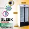 Rockwell RVC1100B 947 L Double Glass Door Visi Cooler