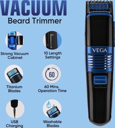 Vega VHTH-28 Smart Series Vacuum Beard Trimmer
