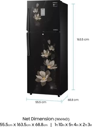 Samsung RT30N3983B7 275 L 3-Star Frost Free Double Door Refrigerator