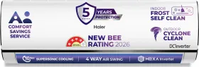 Haier HSA18KU-CAI4NB-I 1.5 Ton 4 Star 2026 Inverter Split AC