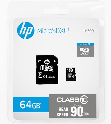 HP SDXC 64 GB Class 10
