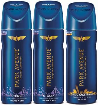 Park Avenue Storm Deodorant Spray, For Men (450 ml, Pack of 3)