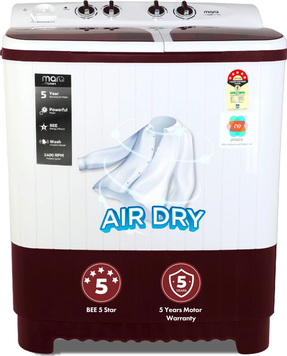 MarQ MQSA755NNNDW 7.5 kg Semi Automatic Washing Machine Price in India
