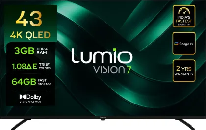 Lumio Vision 7 2026 43 inch Ultra HD 4K Smart QLED TV (FTW1-ADSJ)