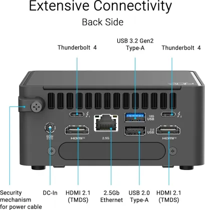 Asus NUC 15 Pro Tall RNUC15CRHI30000U Barebones Mini PC (Intel Core 3 100U) - image 5