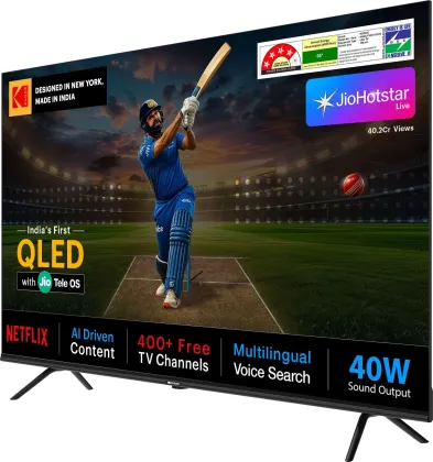 Kodak Jio Tele Series 43 inch Ultra HD 4K Smart QLED TV (KQ43JTV0010)