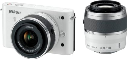 Nikon 1 J1 Mirrorless Camera (10-30 mm & 30-110 mm Lenses)
