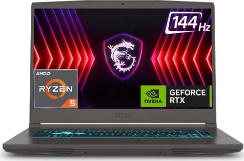MSI Thin A15 B7UC-102IN Gaming Laptop (AMD Ryzen 5 7535HS/ 16GB/ 512GB SSD/ Win11/ 4GB Graph)